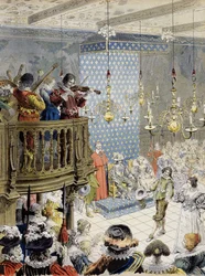 Bolden på banen (under Louis XIII) - i "" Richelieu"" af Maurice Leloir.