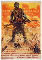 Man kommer ikke forbi, 1914-1918, trykt i Paris, ca. 1918