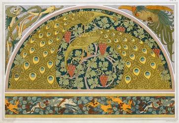 Designs til border og hjørne, pub. 1897.