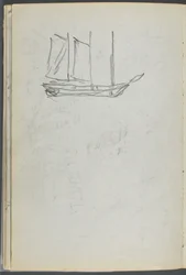 Skitsebog, The Dells, nr. 127, side 106: Sejlbåd