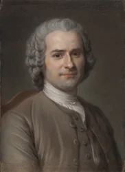 Portræt af Jean-Jacques Rousseau 1712-1778