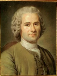 Jean-Jaques Rousseau, filosof og forfatter (olie på lærred)