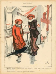 Smørtallerkenen, nummer 516, satirisk i farve