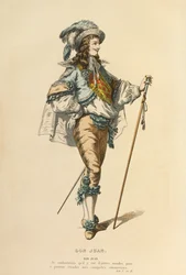 Kostume til rollen som Don Juan, ca. 1868 (kobberstik)