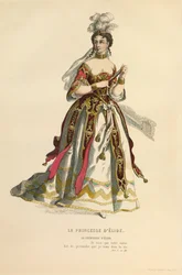 Kostume til rollen som La princesse d