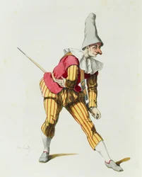 Giangurgolo i 1625, af Maurice Sand (1823-1889)