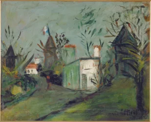 Udsigt over Montmartre den 14. juli
