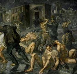 Scene fra ødelæggelsen af Messina