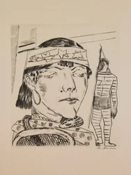 Snake Lady, tallerken 10 fra porteføljen "Annual Fair"