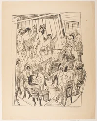 Striptease, tallerken 4 fra serien "Trip to Berlin 1922"