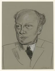 Studie til portrættet af Gottlieb Friedrich Reber (hoved)