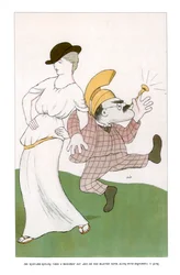 Hr. Rudyard Kipling tager en blomstrende dag aht, på den sprængte æt... 1904.