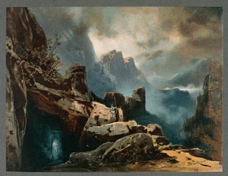 Frankrig, Paris, Scenografi til akt III af Nibelungens Ring - Rhinegoldet af Richard Wagner