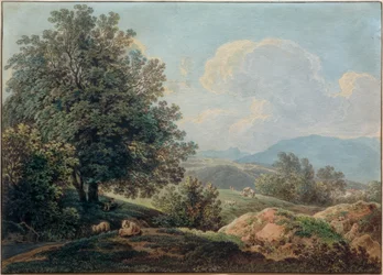 Alpefoden med en sovende hyrde