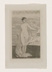 Ex libris af Max Klinger Lo sono io (titel på objekt)