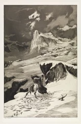 Kæmpende kentaurer (Intermezzi, opus IV, blad 5)
