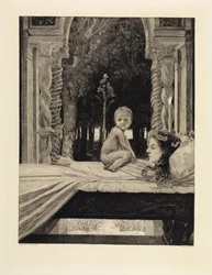 Mor og barn (Død mor) (Om døden, anden del, opus XI, tavle 9)