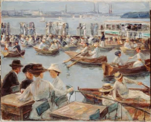 På Alster i Hamborg