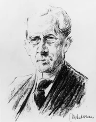 Arno Holz / lith. af Max Liebermann