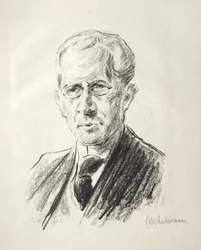 Arno Holz mappe: Portræt af Arno Holz