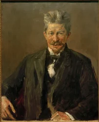 Portræt af den danske litteraturhistoriker Georg Brandes