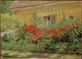 M.Liebermann, blomsterbuske ved gartnerens hytte mod nord