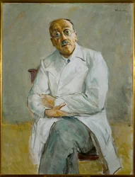 Portræt af kirurgen professor Ferdinand Sauerbruch (olie på lærred)