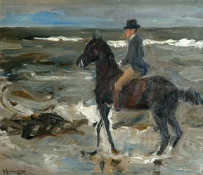 Rytter på stranden