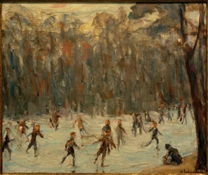 Skøjteløbere i Tiergarten