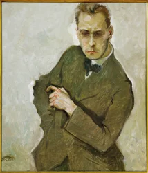 Komponisten Anton von Webern (maleri på lærred)