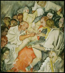 The operation (maleri på lærred)