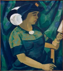 Portræt af Lotte Pechstein