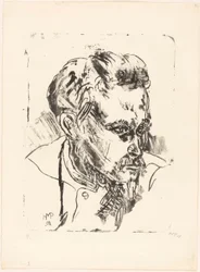 Portræt af Erich Heckel I