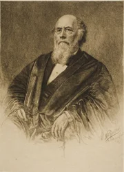 Portræt af dommer Stephen Field