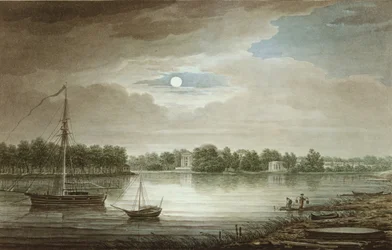 Nevka-floden nær Yelagin-broen, 1829