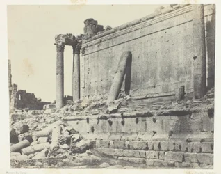 Baalbeck (Heliopolis), Jupiter-templet, østlig facade; Syrien