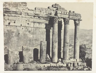 Baalbeck (Heliopolis), Jupiter-templet, vestlig facade; Syrien