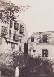 Kairo, hus og have i det franske kvarter, med Gustave Flaubert, 1850