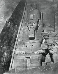 Kolossal statue, Egypten, 1852.