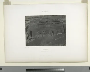 Detalje fra det store tempel, Abu Sunbul, Egypten