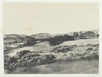 Indgang til den første grå stær, Øvre Egypten, 184951, trykt 1852.