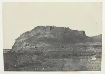 Fortress of Ibrahim Ancient Premis, Udsigt fra syd, Nubien, 184951, trykt 1852.