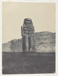 Qurnah, statue af Memnon; Theben