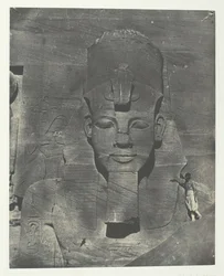 Ibsamboul, Buried Medial Colossus of the Speos of Phre Nubia, Palæstina og Syrien, 184951, trykt 1852