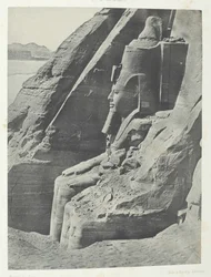 Ibsamboul, Oriental Colossus Of Spéos De Phrè, Seen In Profile, Nubia, 184951, trykt 1852.
