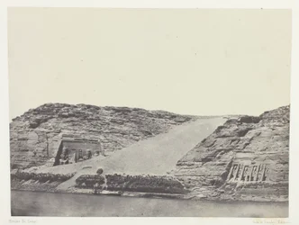Ibsamboul, Les Deux Spéos; Nubie, plade 101 fra albummet "Egypte, Nubie, Palestine et Syrie" (1852)