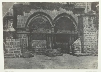 Jerusalem, Nedre Arkader af Den Hellige Gravs Kirke, Palæstina, 184951, trykt 1852.