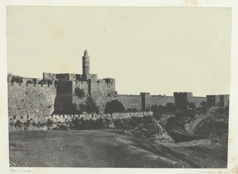 Jerusalem, Vestmuren, Palæstina, 184951, trykt 1852.