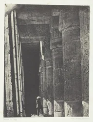 Medinet-Habou, Gallery of the Palace of Ramses-Méiamoun, Theben, 184951, trykt 1852.