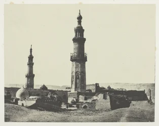 Moskeen i Aly-Bey, Girgeh, Øvre Egypten, planche 15 fra albummet "Egypte, Nubie, Palestine et Syrie" (1852)